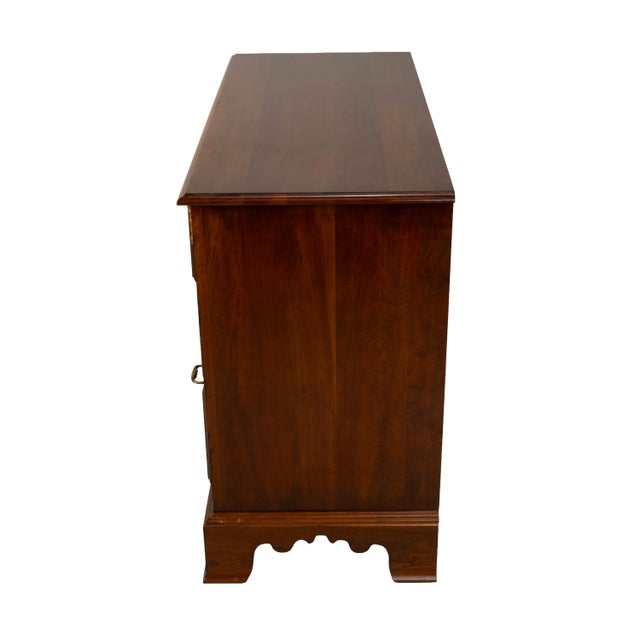 1990s Ethan Allen Regent’s Park Cherry Chest of Drawers Dresser W/ Brass Pulls For Sale - Image 13 of 18
