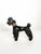 Charming French decorative sculpture dating from the 1970s, depicting a stylized poodle crafted from plaster. The dog...