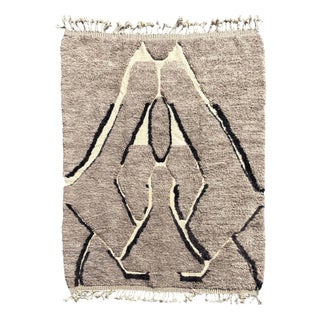 Hand Made Berber Wool Rug, 2010s For Sale