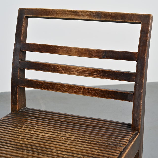 Dark-Stained Beech Chairs by René Gabriel, 1943, Set of 2 For Sale - Image 10 of 12