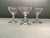 Hollywood Regency 1960s Silver Trimmed Facet Stemmed “Debut” Cocktail Glasses- Set of 4 For Sale - Image 3 of 13
