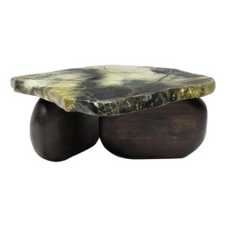 Jade Cloud Meditation Stone Table For Sale