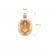 Warm your jewelry collection with the glowing honey tones of this smooth Citrine cabochon pendant. Encased within a multi-...