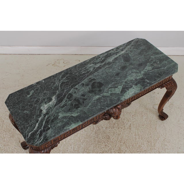 Ardley Hall Marble Top Lion Mask Table For Sale - Image 10 of 18