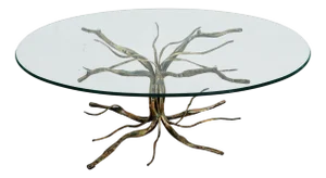 Vintage Italian Brutalistic Bronze Coffee Table by Salvino Marsura, 1960s