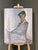 Mid-Century Modern 'The Gentleman' Vintage Swedish Figurative Portrait Oil Painting, Framed For Sale - Image 4 of 13