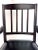 Vintage Black Leather and Wood Library Chair With Nailhead Trim For Sale - Image 4 of 16