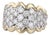 1.48ctw Diamond Cluster Ring 14k Yellow White Gold Sz 5.75 London Star Cocktail For Sale