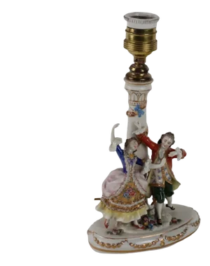 20th Century Porcelain Figurine Gallant Couple Dancing, Germany