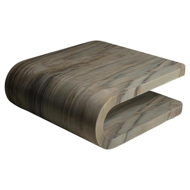 Fold Calacatta Sunrise Coffee Table by Etamorph For Sale - Image 6 of 6