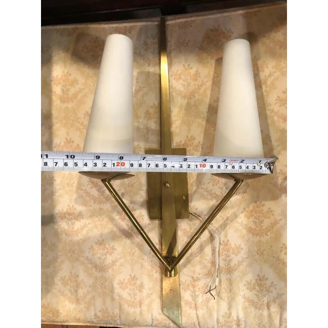 Metal Pair of Mid Century Maison ArlusSconces, Circa 1950 For Sale - Image 7 of 12