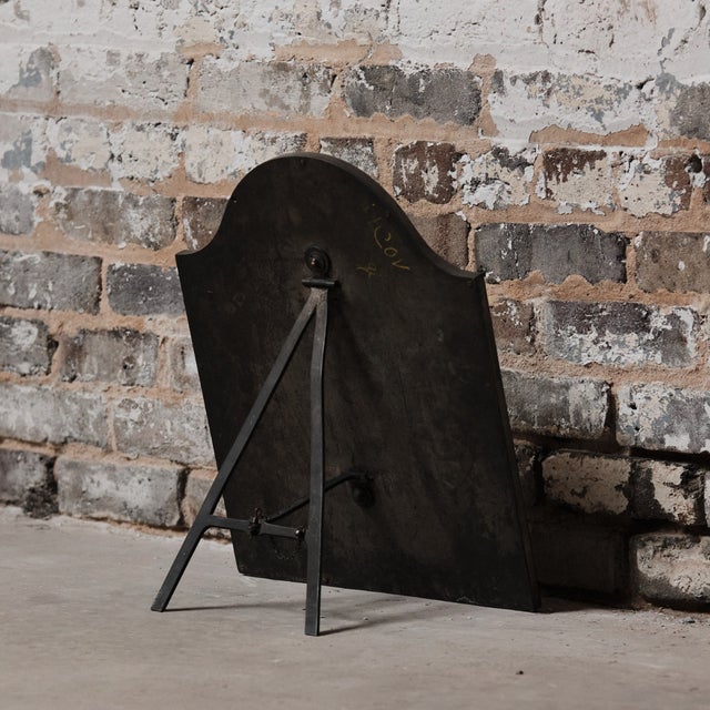 French 19th Century French Metal Framed Vanity Mirror For Sale - Image 3 of 3