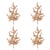 Rustic Metallic Berry Spray (Set of 4) For Sale - Image 3 of 3