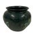 Vintage Decorative Pottery Fish Jar With Dark Green Glaze For Sale In Los Angeles - Image 6 of 8