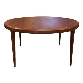 Round Teak Coffee Table by Johannes Andersen for CFC Silkeborg, 1960s For Sale