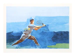 Stephen Kuzma "Tennis" Lithograph