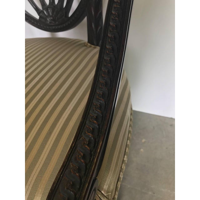 19th Century Hand Carved Hepplewhite Armchair Desk Chair For Sale In Philadelphia - Image 6 of 10