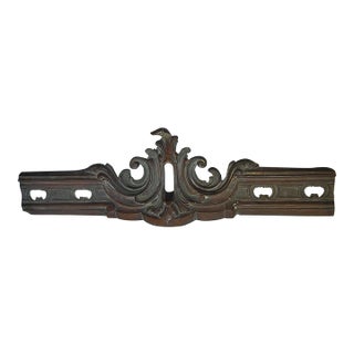 Antique Bronze French Rococo Architectural Element, Building, Fireplace Fragment For Sale