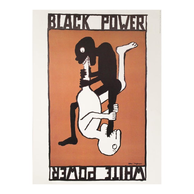 1994 Original French Poster, Black Power/ White Power (The 100 Best Posters Collection) For Sale