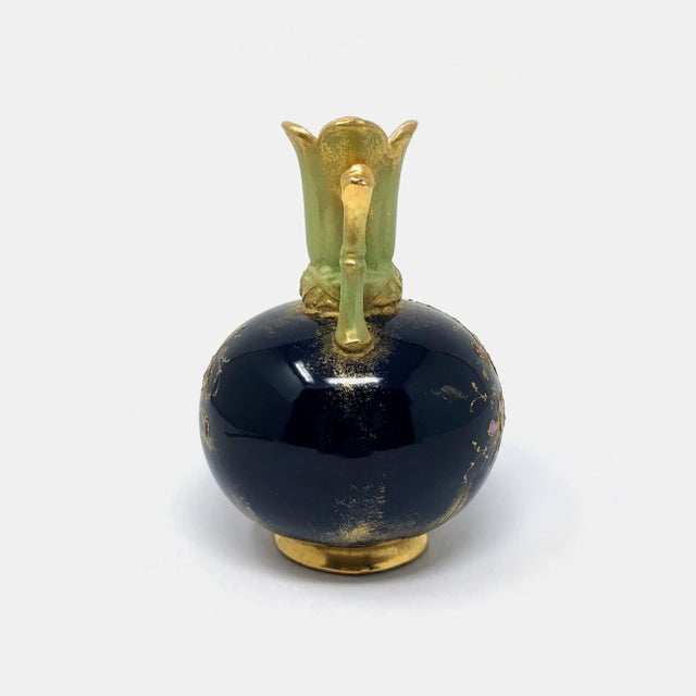 Early 20th Century Antique Hand Painted Austrian Vase For Sale - Image 5 of 8