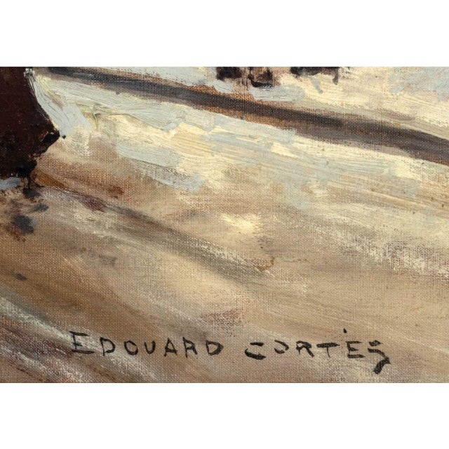 White Edouard Cortes Place De Clichy in the Evening Oil For Sale - Image 8 of 10