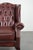 Chesterfield Wing Chair in Cowhide Leather For Sale - Image 9 of 13