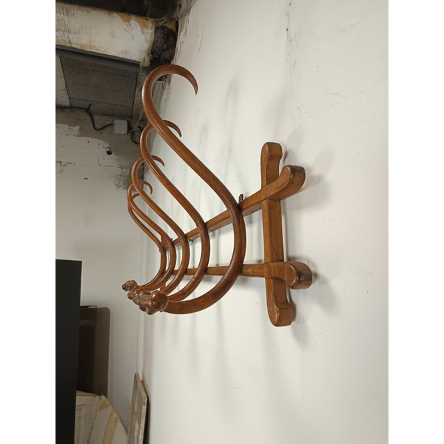 Thonet Wall-Mounted Coat Rack from Thonet, 1890s For Sale - Image 4 of 15