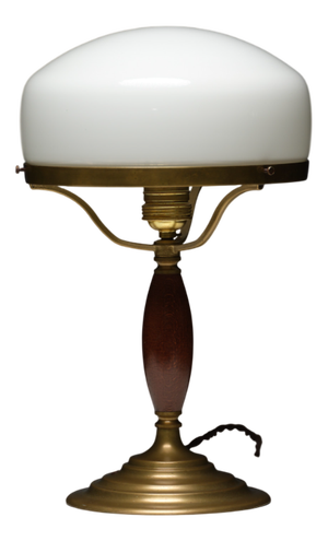 Mid-Century Modern Table Lamp in Brass with Original Patina, 1950s
