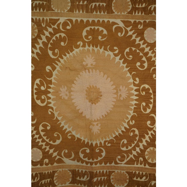 Bukhara Suzani Wall Hanging - Ethnic Embroidered Throw For Sale In New York - Image 6 of 8