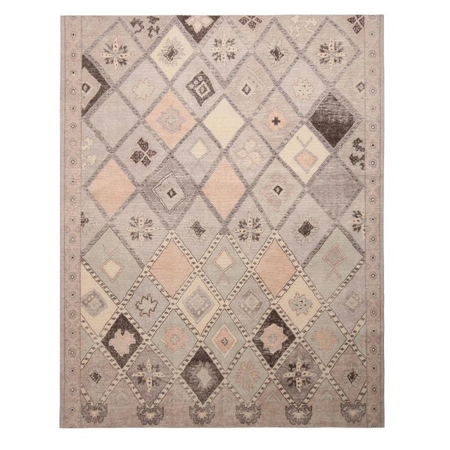 Blue Rug & Kilim’s Desert Rug in Pink and Blue, 5x8 For Sale - Image 8 of 8