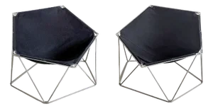 Set of Penta Chairs by Jean-Paul Barry & Kim Moltzer for Bofinger, 1960s