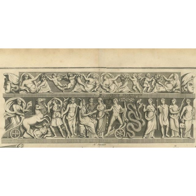 After Bernard de Montfaucon, Classical Relief Frieze Bacchic Procession, 1721, Engraving For Sale - Image 3 of 9