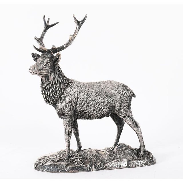 Tom Mackie, Stag Animalier, 1987, Sterling Silver For Sale - Image 6 of 16