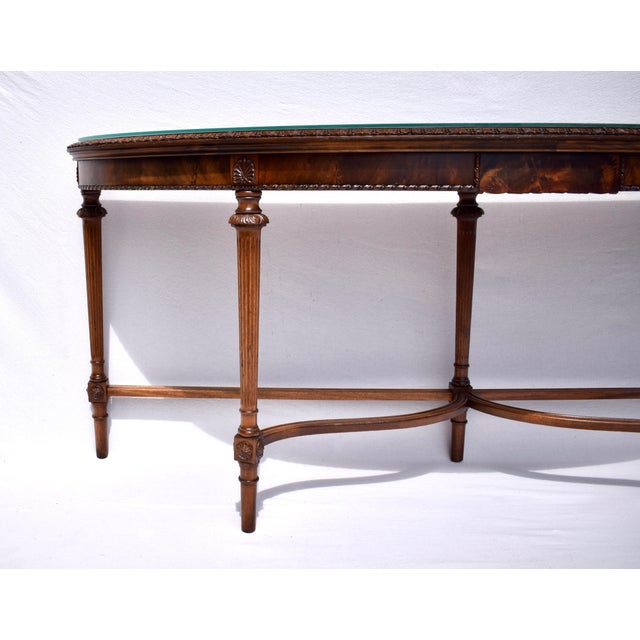 Wood French Style Mahogany Console Table For Sale - Image 7 of 12