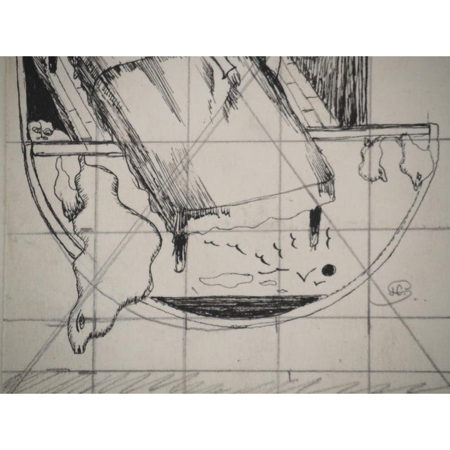 Jean-Claude Silbermann, Sneaky Signs, The Bedroom, Original Signed Drawing For Sale - Image 5 of 6