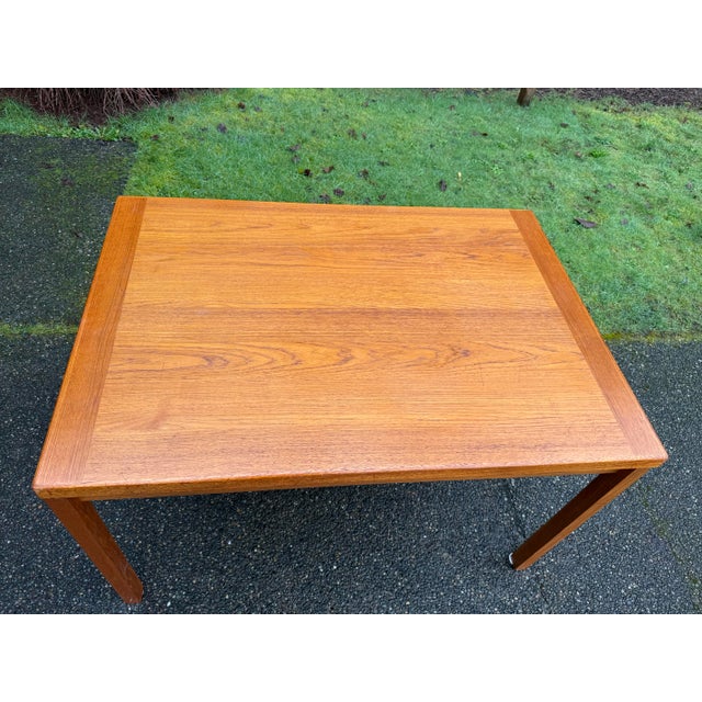 Vintage Mid Century Modern Danish Teak Extendable Dining Table For Sale - Image 9 of 10