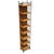 Boho Chic 1990s Boho Wicker & Cast Iron Compact Disc CD Holder Towers, Pair For Sale - Image 3 of 8