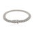 Metal Navette Art Partywear Silver Tennis Bracelet Featurng Sparkling Cz Diamonds 7 Inches For Sale - Image 7 of 10