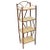 Restored Vintage Tiger Bamboo Four-Tier Shelf With Top Arch For Sale - Image 4 of 5