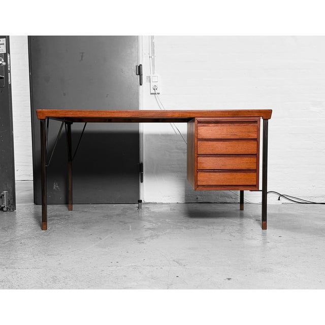 Teak Desk by Peter Hvidt & Orla Mølgaard-Nielsen for Søborg Furniture Factory For Sale - Image 13 of 13