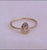 14k Yellow Gold Engagement Pear Shape Natural Diamond Ring Size 7 For Sale - Image 6 of 9