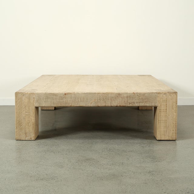 2010s Ravello Extra Large Coffee Table - Weathered Natural For Sale - Image 5 of 10