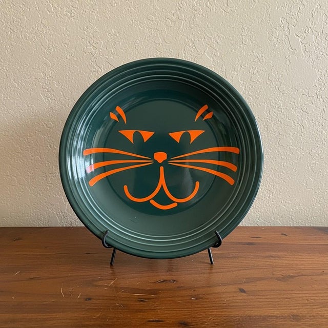 Rare Fiesta Black Cat Halloween Chop Plate-Betty Crocker-Fiestaware-Laughlin For Sale - Image 9 of 9