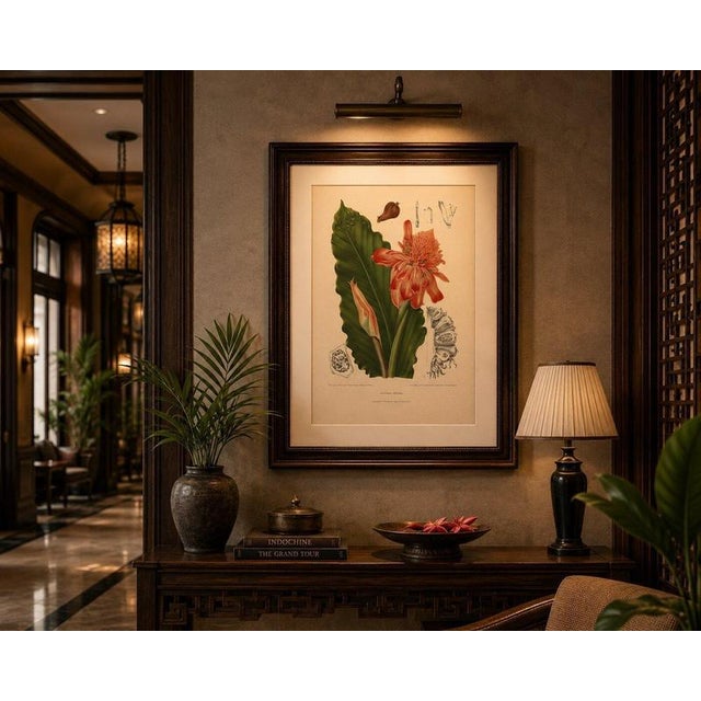 Paper Hoola van Nooten, Torch Ginger, 1880, Chromolithograph For Sale - Image 7 of 9