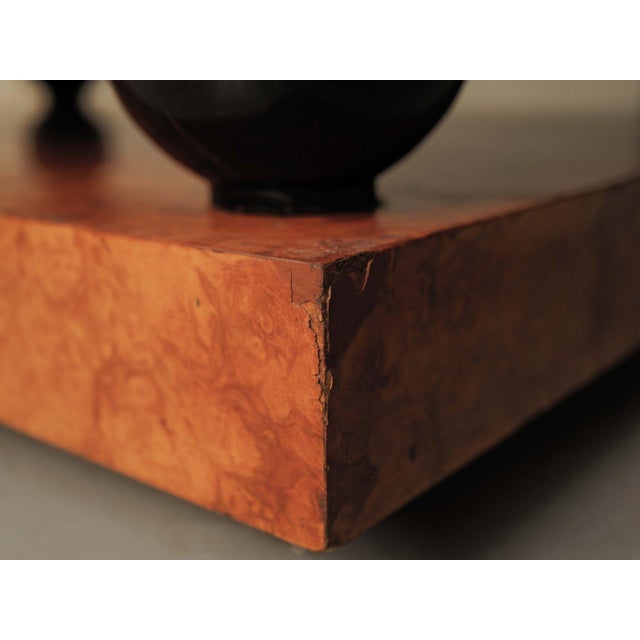 Large Burl Elm Veneer Coffee Table, 1970 For Sale - Image 15 of 18