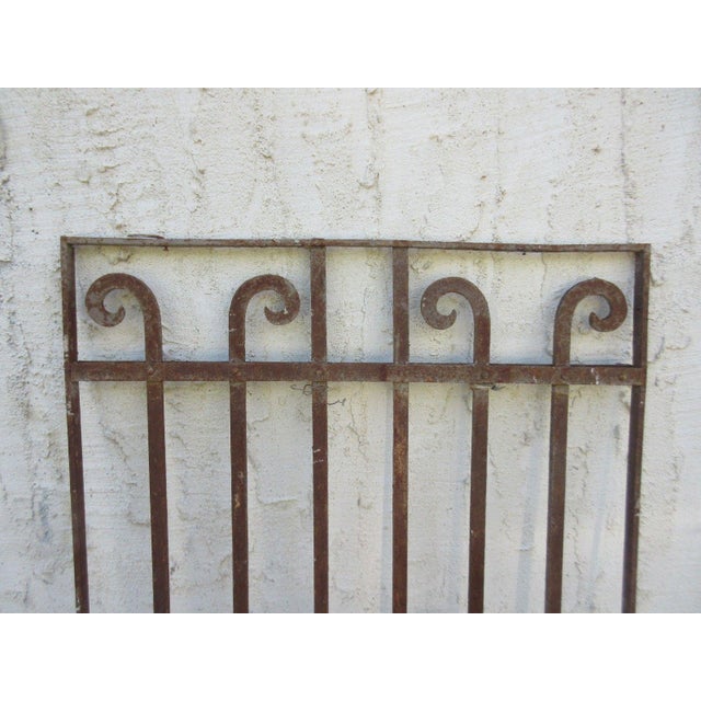 Victorian Antique Victorian Iron Gate Window Garden Fence Architectural Salvage #845 For Sale - Image 3 of 7