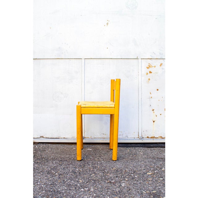 Wood Straw Stools by Charlotte Perriand, 1970, Set of 4 For Sale - Image 7 of 14