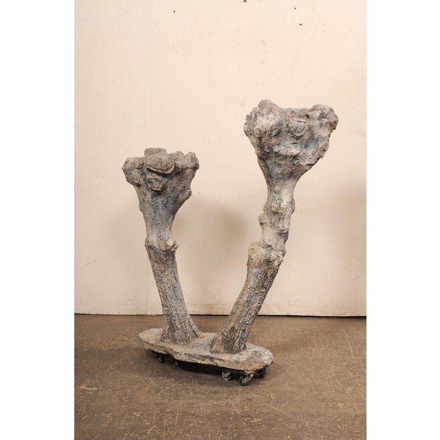 Mid 20th Century Mid 20th Century Spanish Faux Bois Garden Planter For Sale - Image 5 of 12