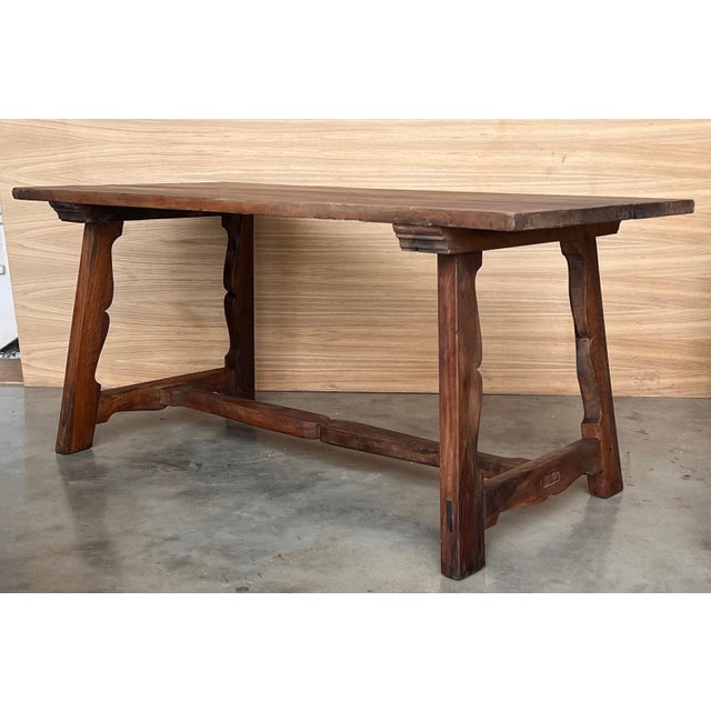 Early 19th Century Antique Spanish Oak Work Table, 1800s For Sale - Image 5 of 18