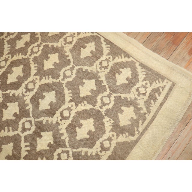 Mid 20th Century Zabihi Collection Vintage Turkish Decorative Rug For Sale - Image 5 of 10